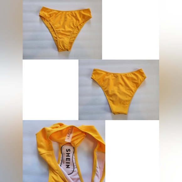New with tags. Shein 4 piece Yellow Bikini set. Size S - Picture 7 of 9